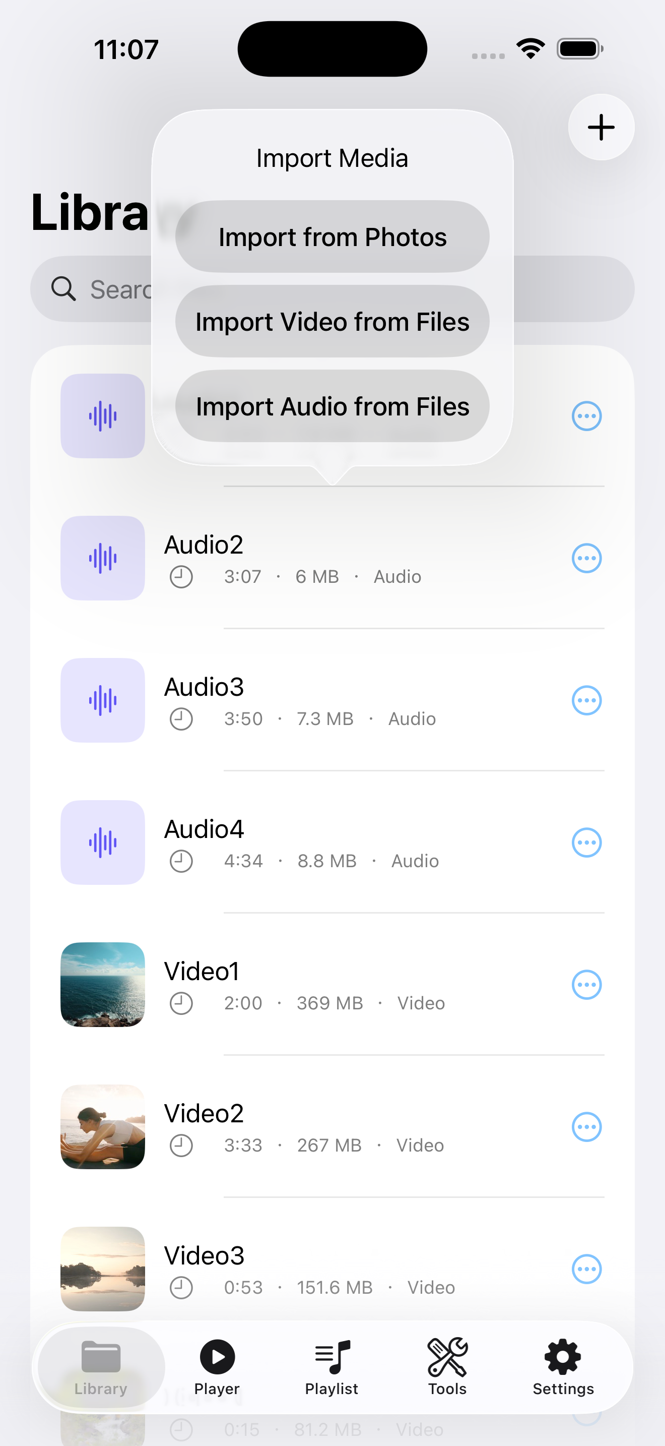 VideoVault library screenshot