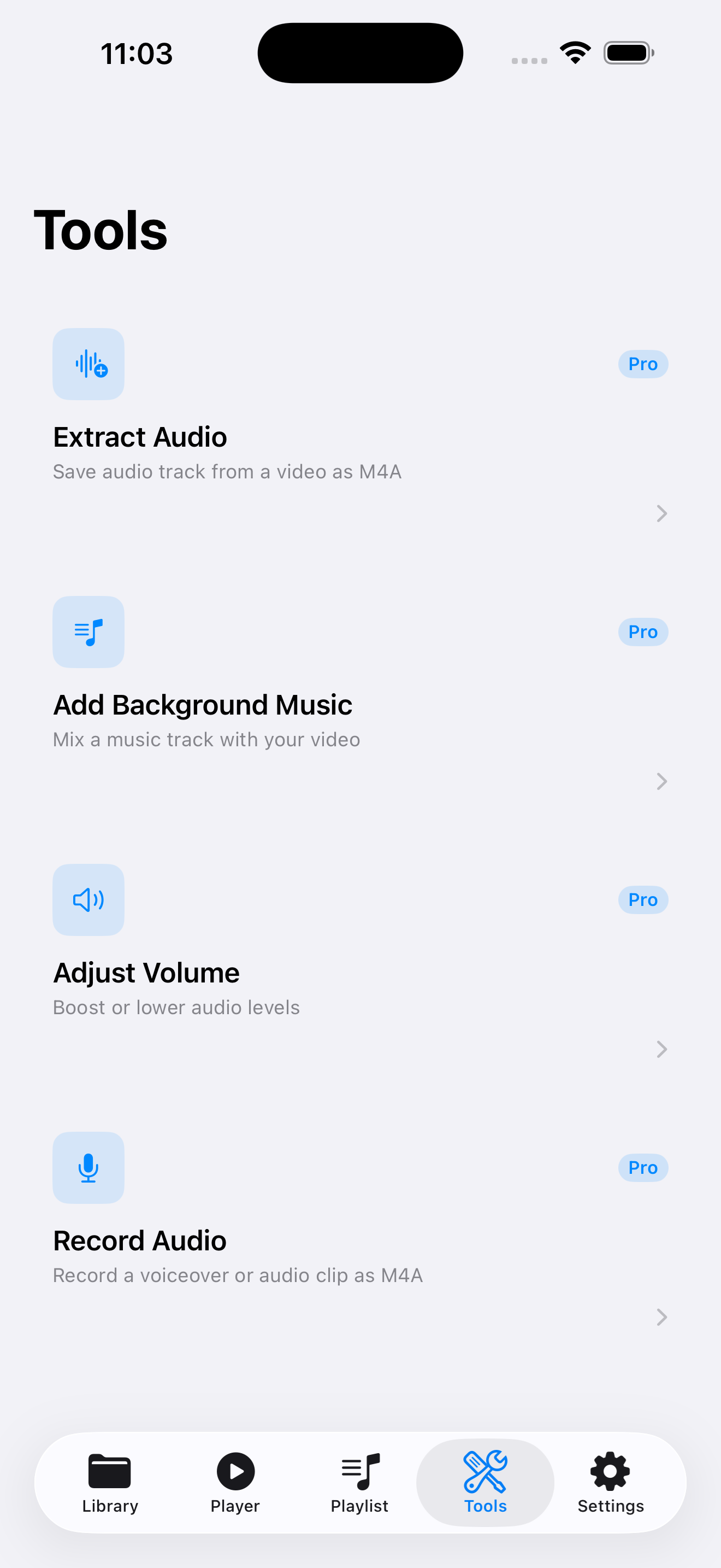 VideoVault tools for extract audio and media editing